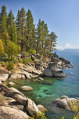 Tahoe lake shore